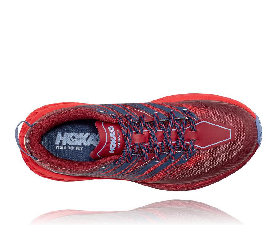 Hoka Australia One One Speedgoat 4 - Womens Trail Shoes Red - ONWPS-2349